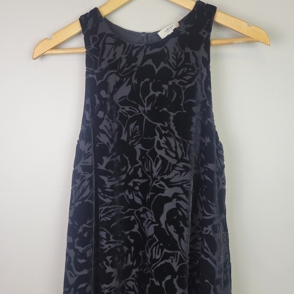 Aritzia Wildred Trompette Velvet  Sleeveless Dress Silk Black XS - Picture 3 of 12